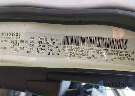 2016 Jeep Cherokee Trailhawk from USA, damaged, VIN 1C4PJMBS9GW109596